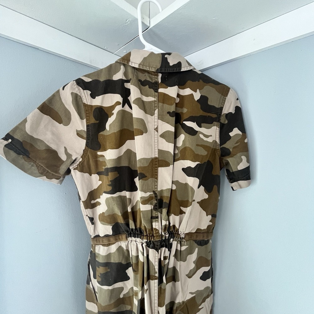 Madewell Wide-Leg‎ Utility Jumpsuit in Cottontail Camo Size 4 - Picture 7 of 9